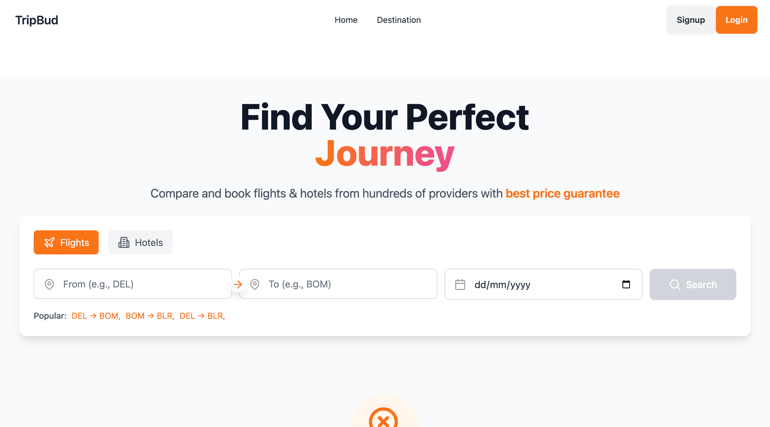 TripBud: Hotel And Flight Booking Platform